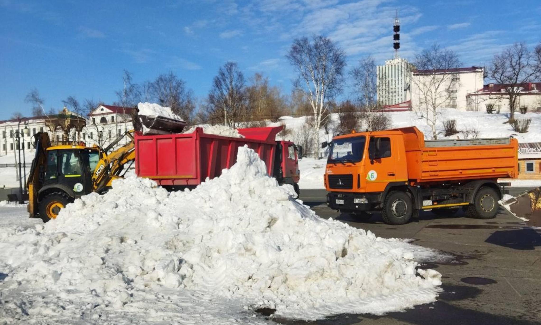 Складирование снега